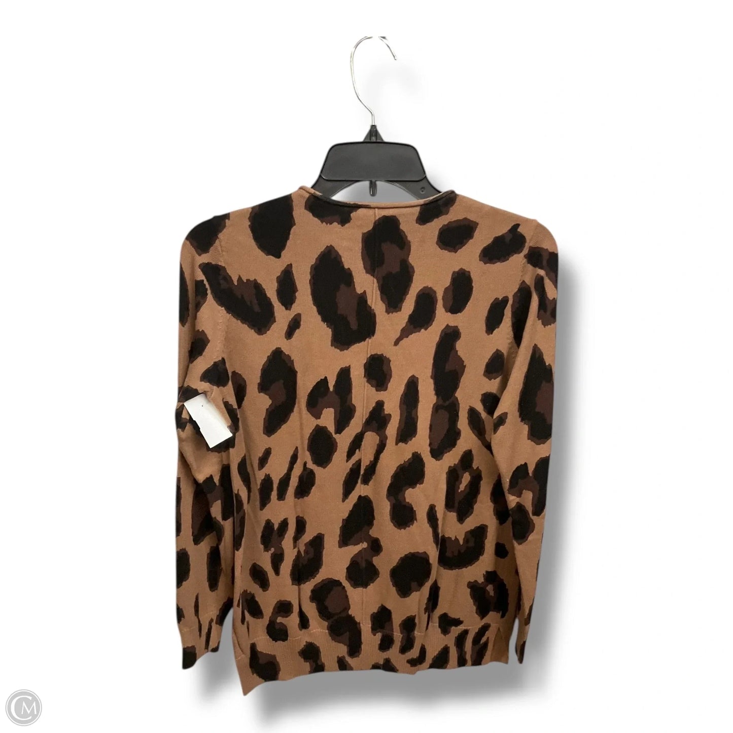 Top Long Sleeve By Belle By Kim Gravel In Animal Print, Size: Xs