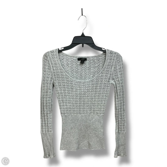 Top Long Sleeve By Express In Grey, Size: Xs