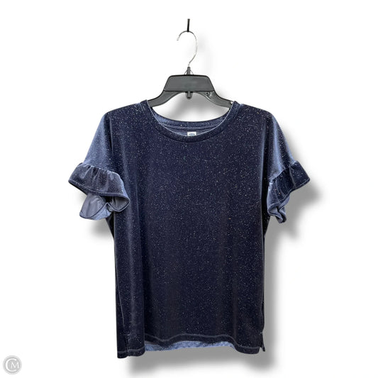 Top Short Sleeve By Old Navy In Blue, Size: M