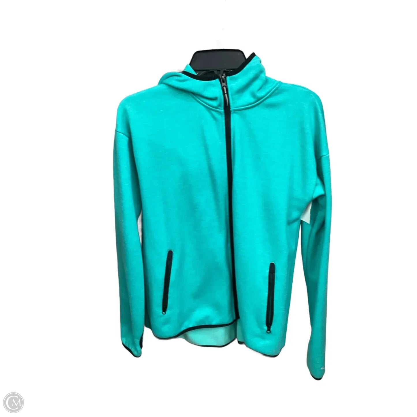 Athletic Jacket By Champion In Teal, Size: Xl