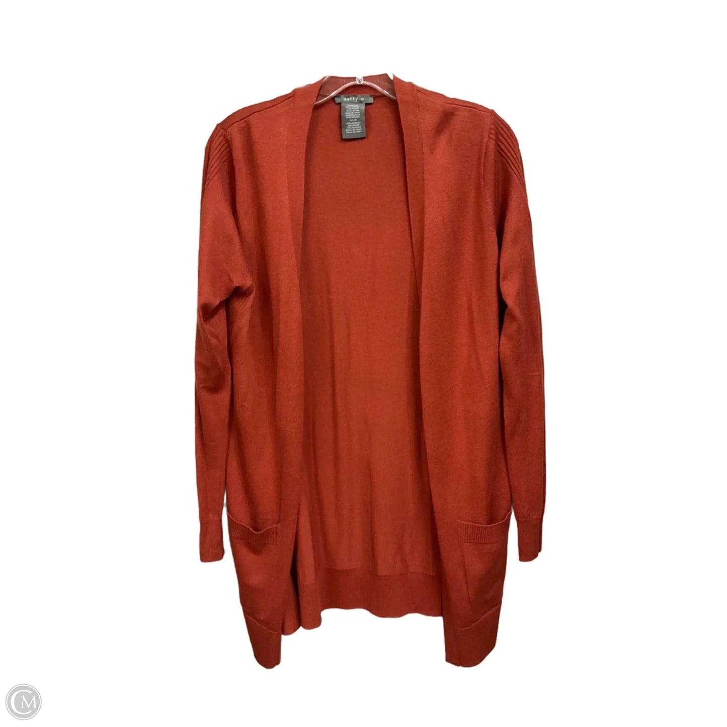 Cardigan By Matty M In Orange, Size: M