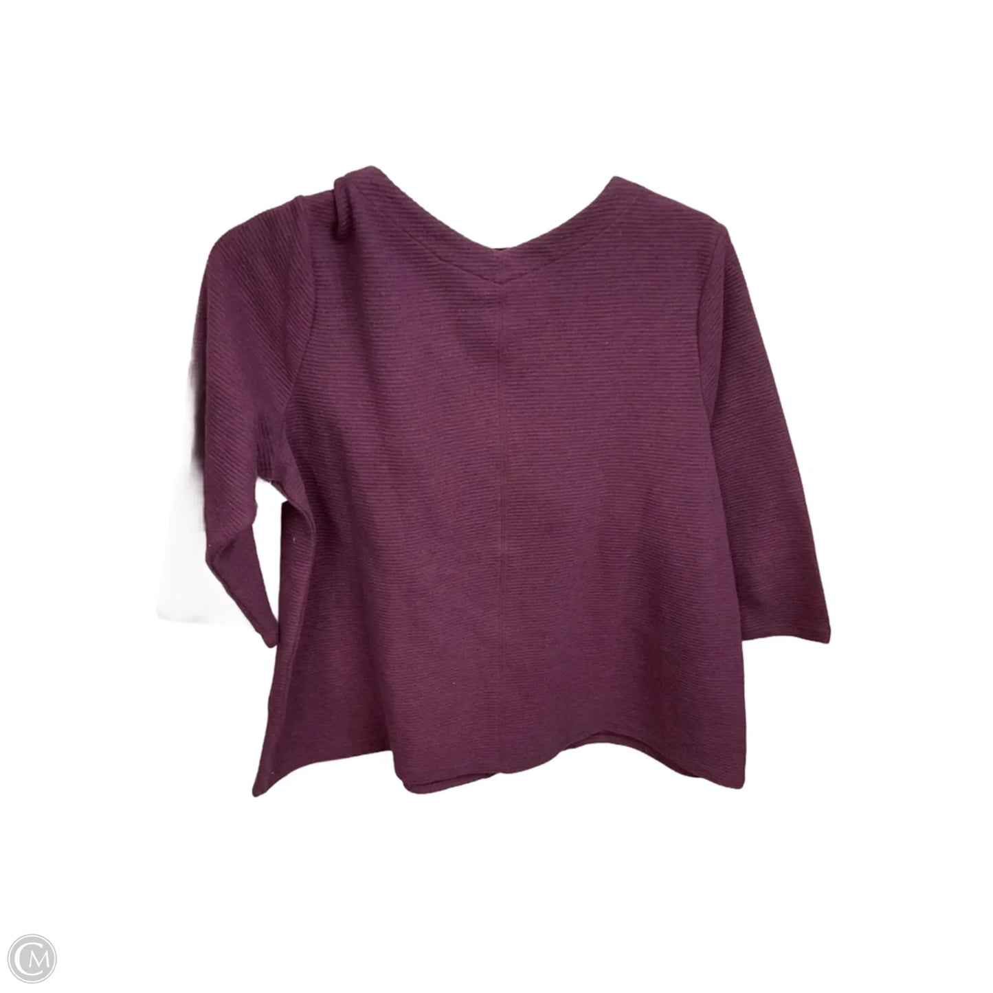 Top 3/4 Sleeve By J. Jill In Maroon, Size: Mp