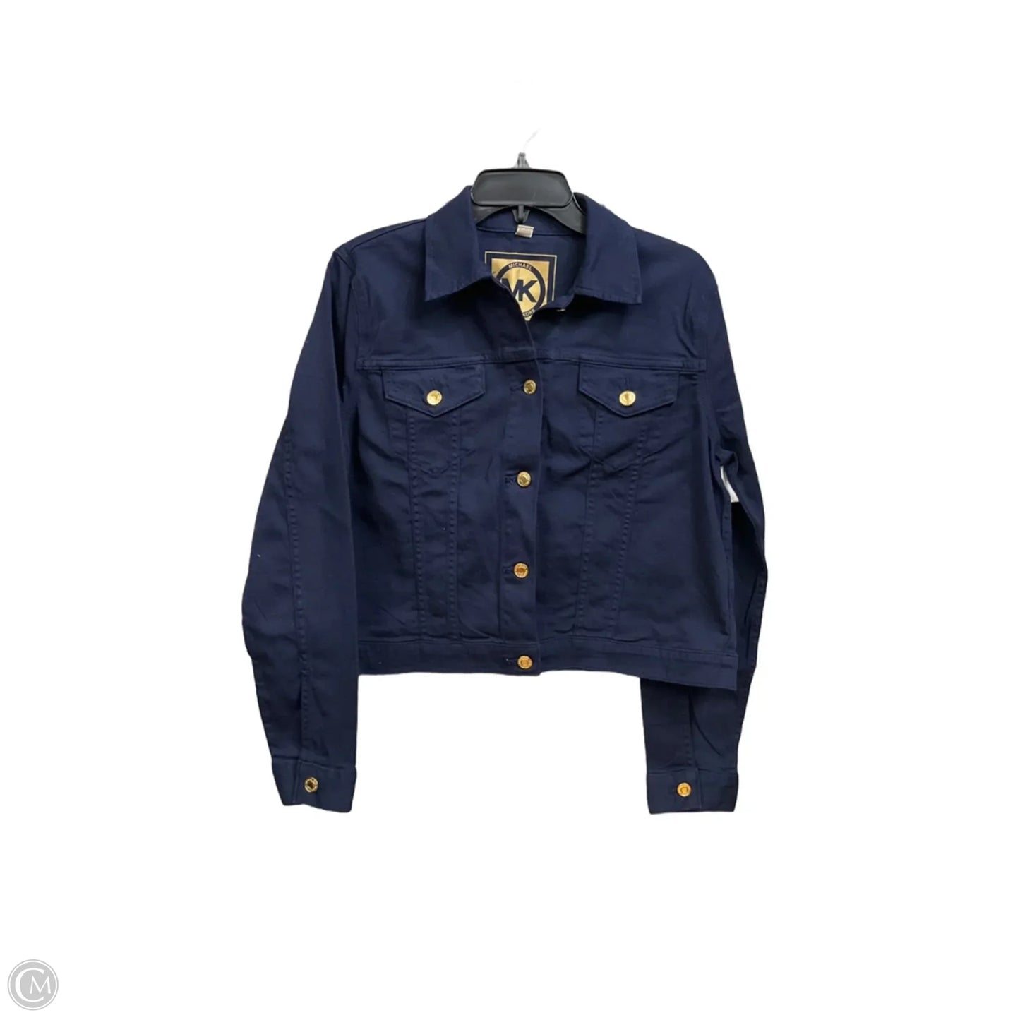 Jacket Denim By Michael By Michael Kors In Blue, Size: L