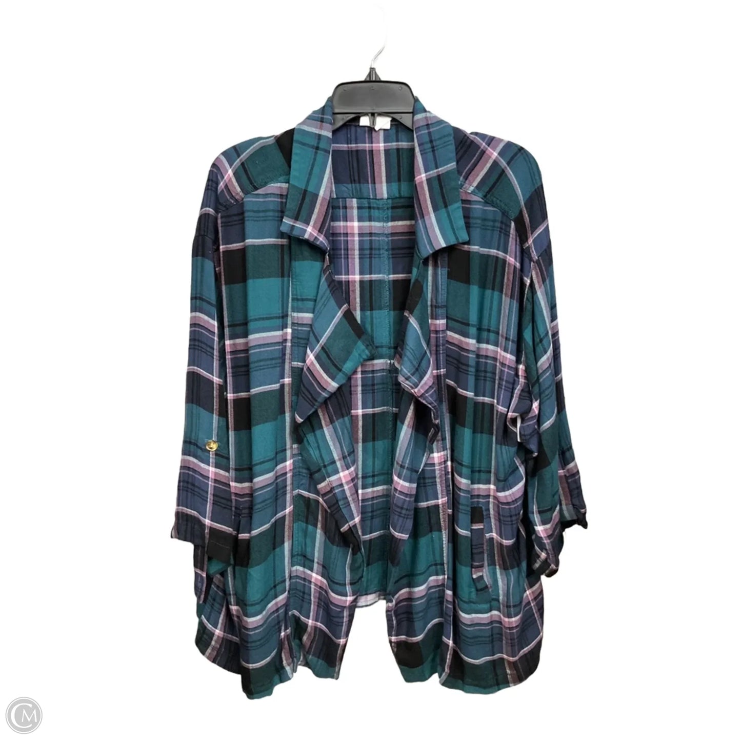 Cardigan By Clothes Mentor In Green, Size: Xl