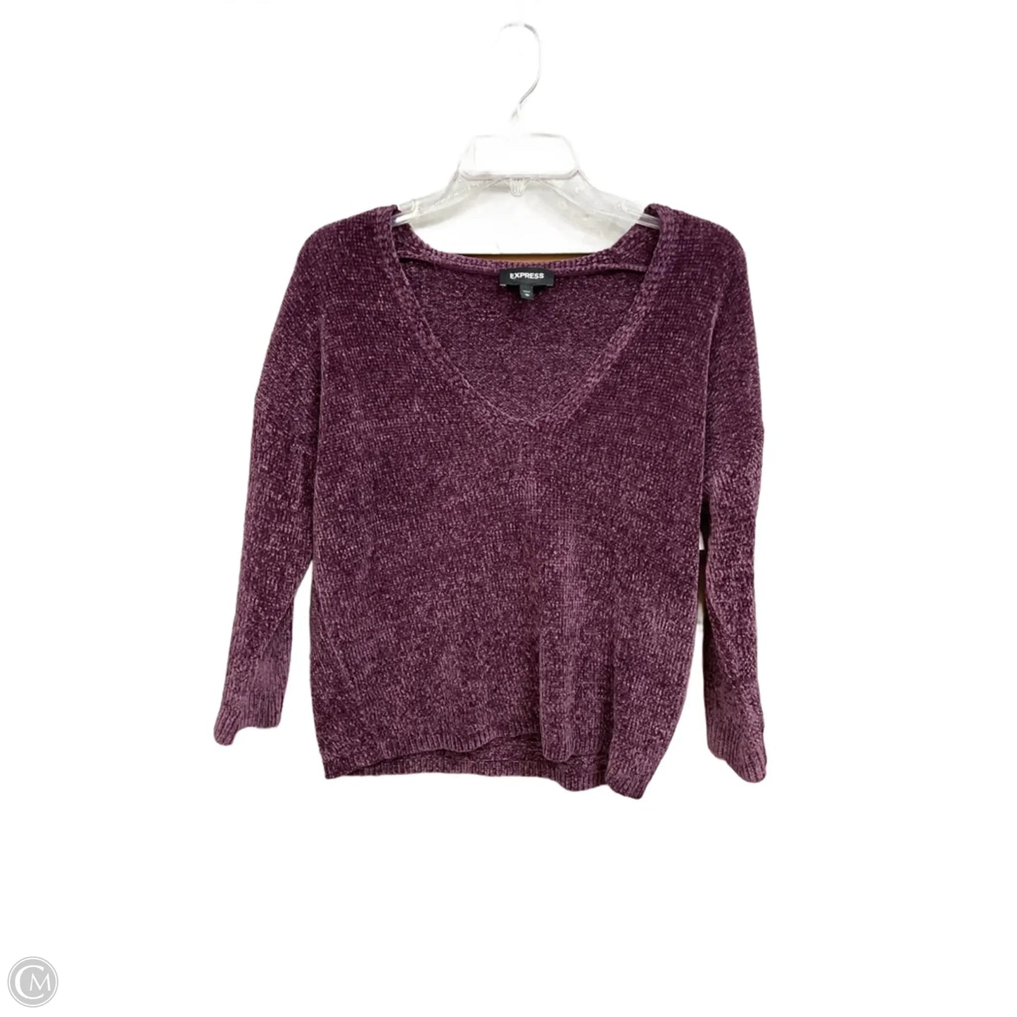Sweater By Express In Purple, Size: Xs