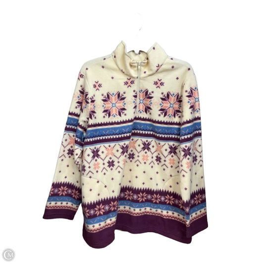 Jacket Fleece By Blair In Purple, Size: Xl