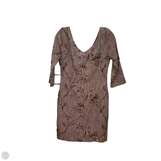 Dress Casual Midi By Clothes Mentor In Maroon, Size: Xs