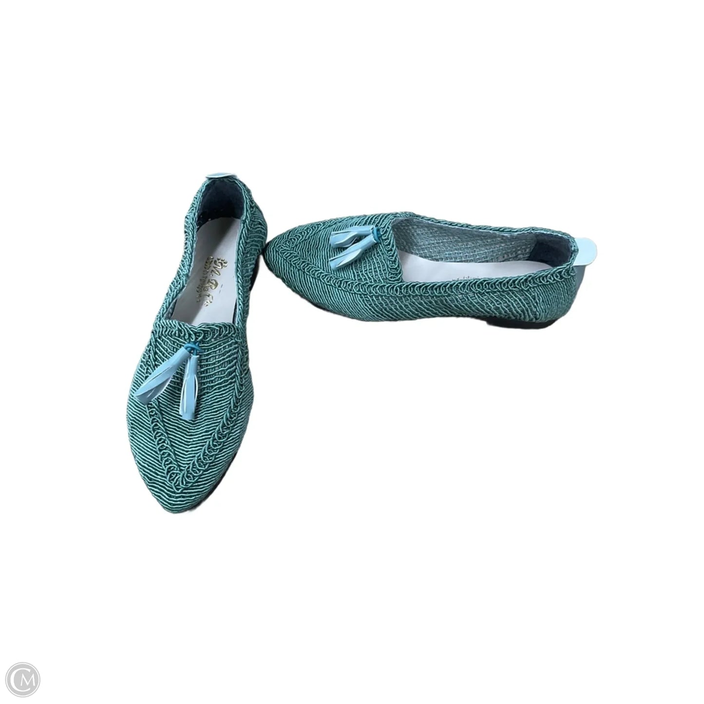 Shoes Flats By Clothes Mentor In Green, Size: 7.5
