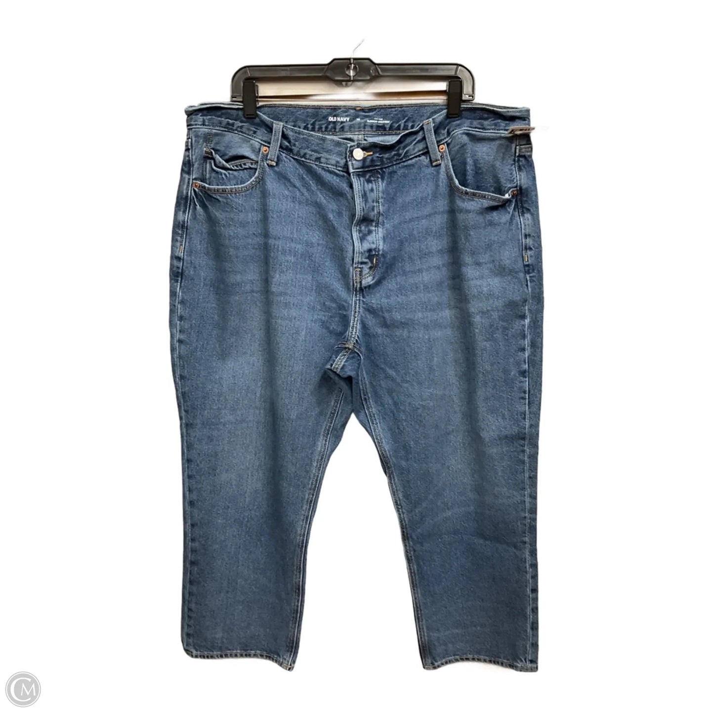 Jeans Straight By Old Navy In Blue Denim, Size: 18