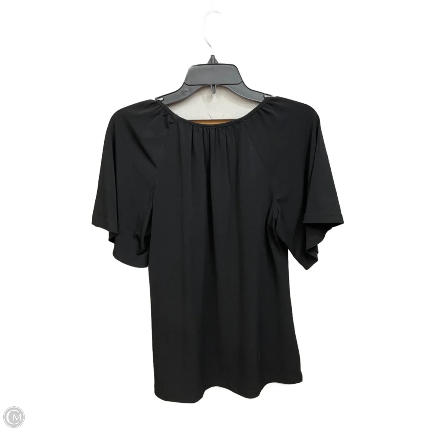 Top Short Sleeve By Jm Collections In Black, Size: M