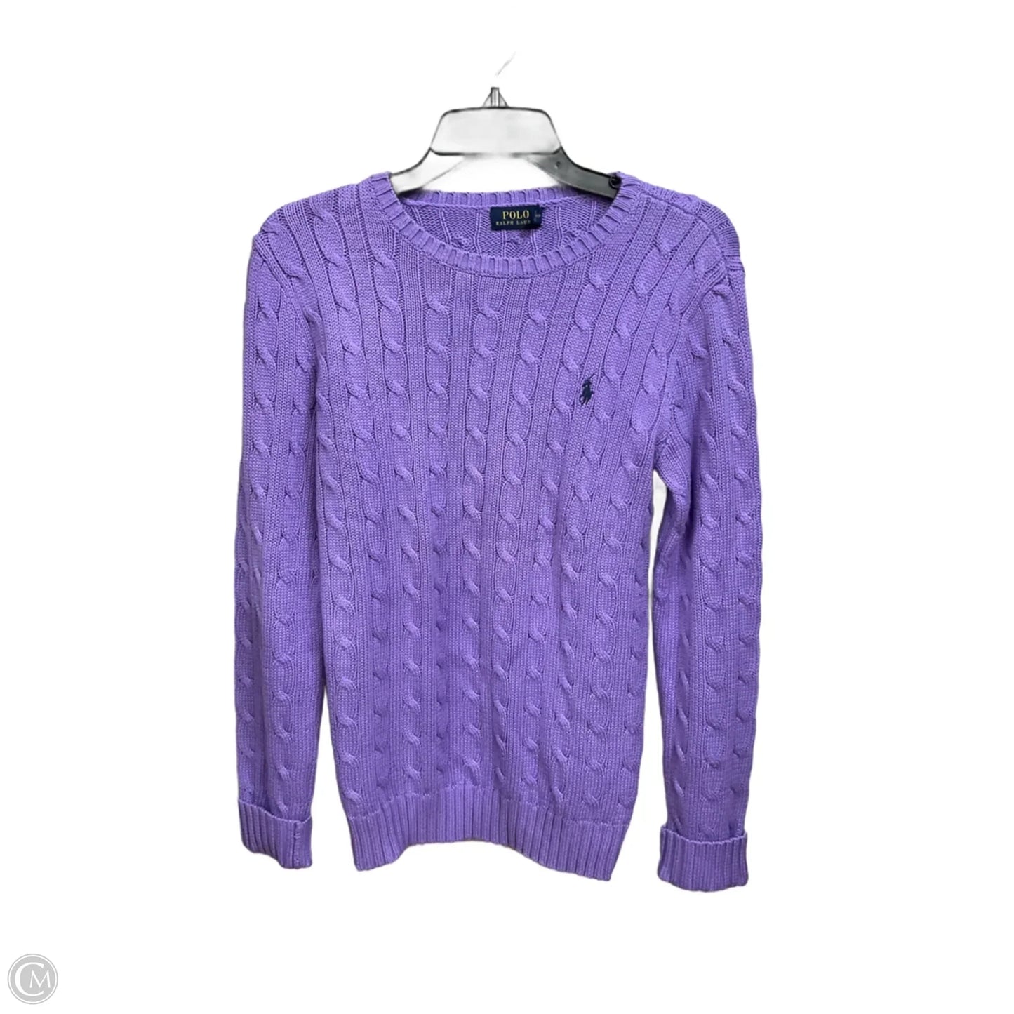 Sweater By Polo Ralph Lauren In Purple, Size: M