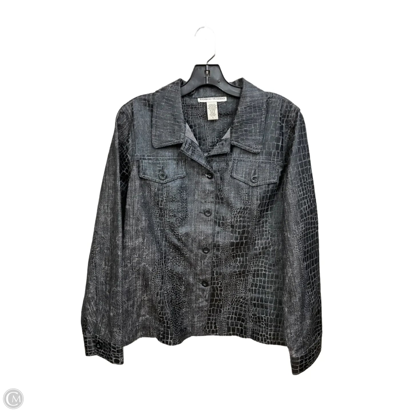 Jacket Other By Bamboo Traders In Snakeskin Print, Size: L