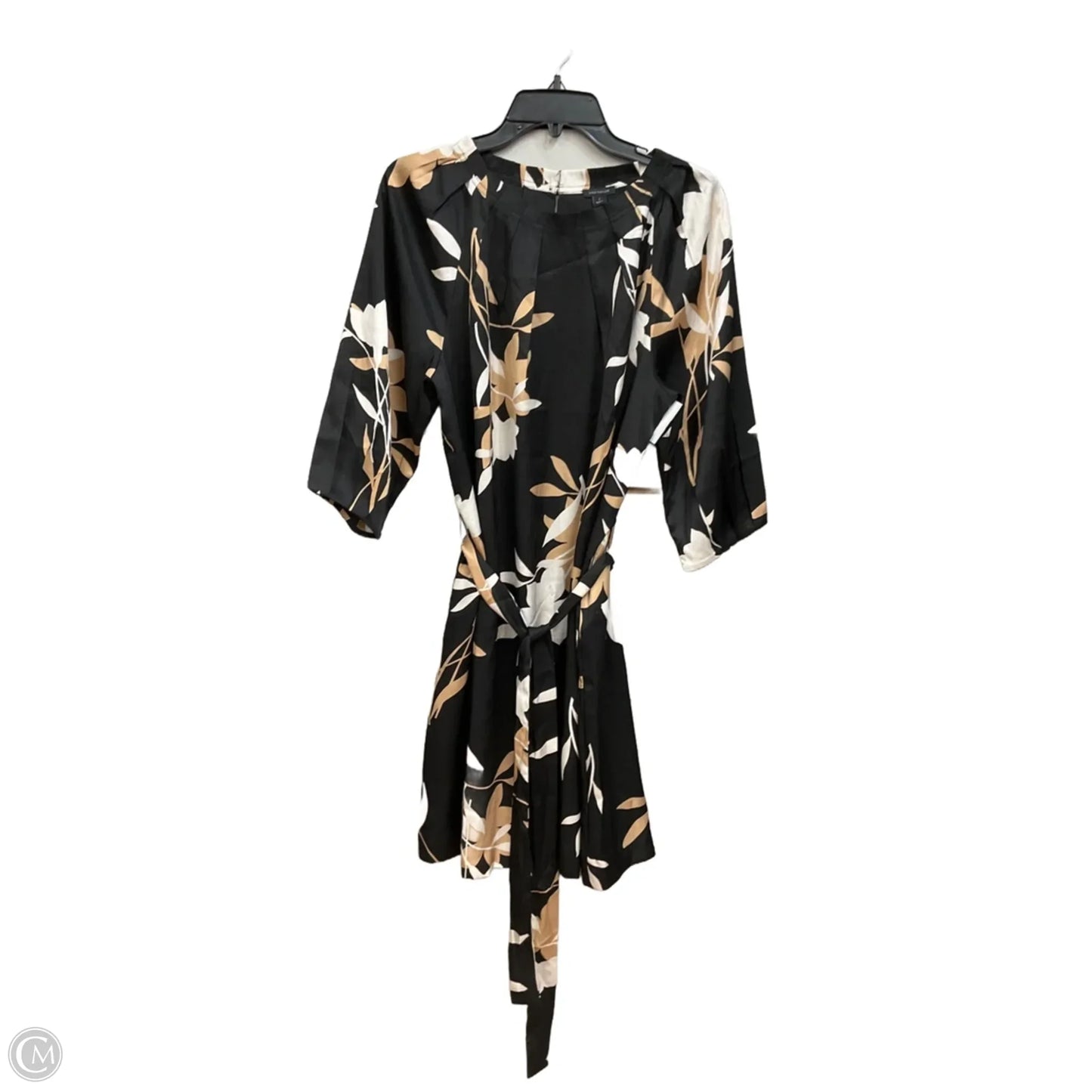 Dress Casual Midi By Ann Taylor In Black, Size: L