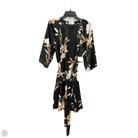 Dress Casual Midi By Ann Taylor In Black, Size: L