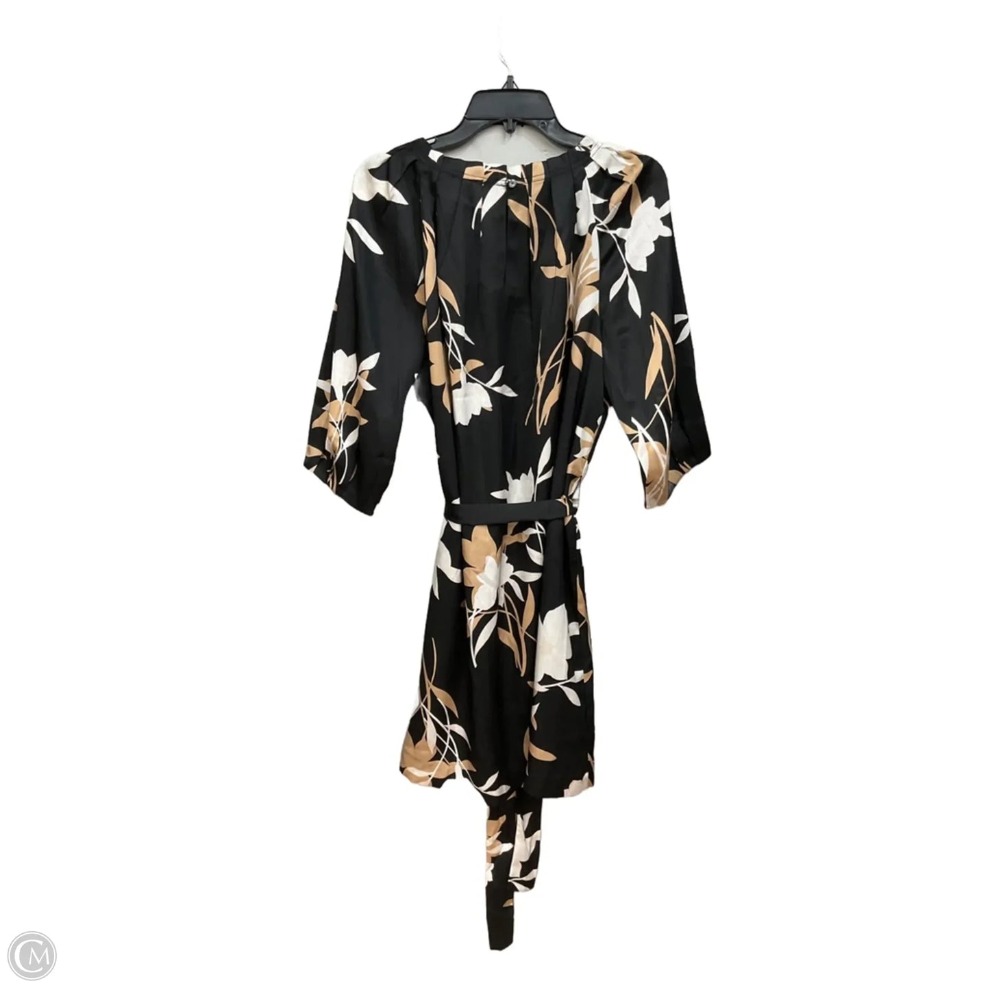 Dress Casual Midi By Ann Taylor In Black, Size: L