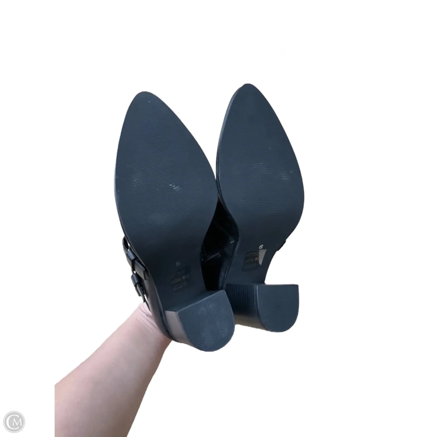 Boots Ankle Heels By Steve Madden In Black, Size: 6