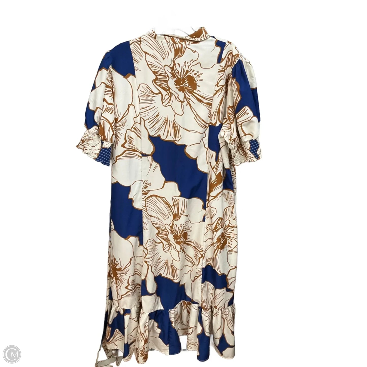 Dress Casual Maxi By Cato In Tan & White, Size: 3x