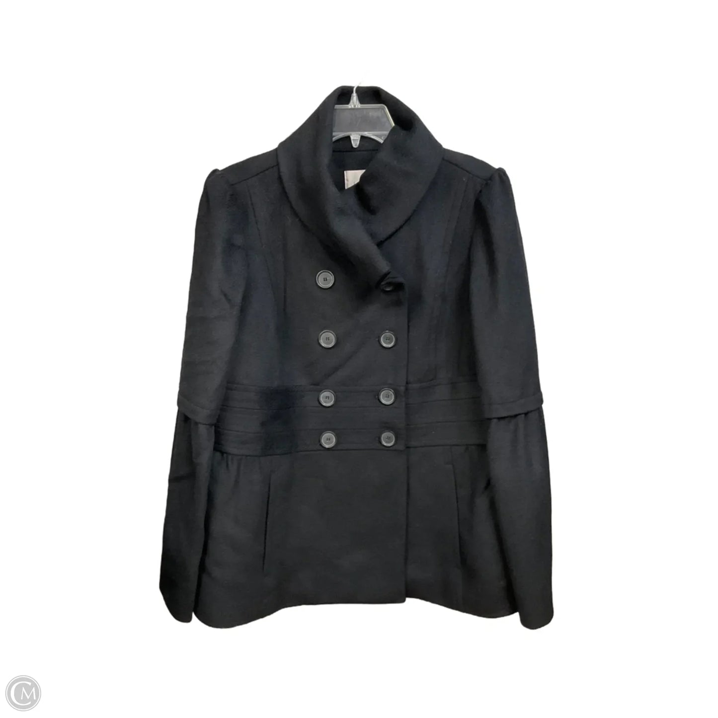 Coat Peacoat By Loft In Black, Size: L