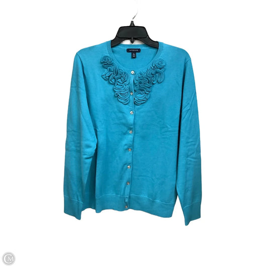Cardigan By Lands End In Blue, Size: Xl