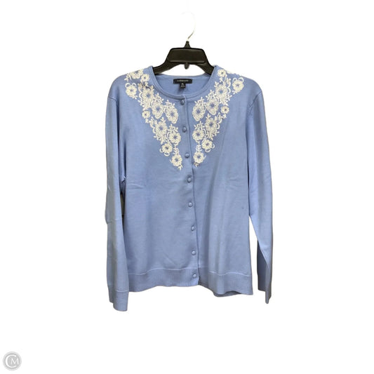 Cardigan By Lands End In Blue, Size: Xl