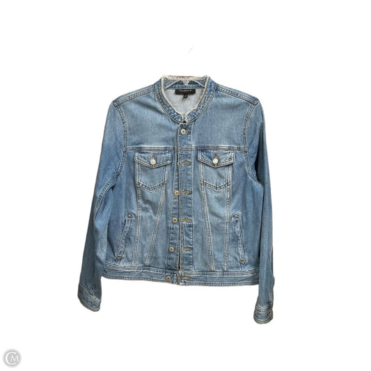 Jacket Denim By Talbots In Blue Denim, Size: L