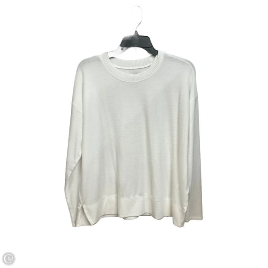 Top Long Sleeve Basic By Lucky Brand In White, Size: M
