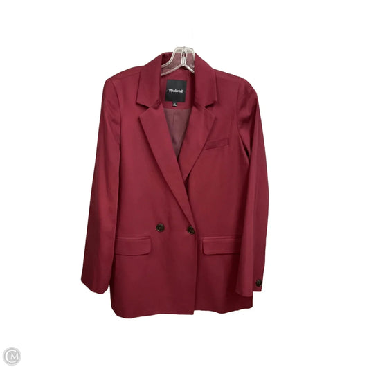 Blazer By Madewell In Maroon, Size: S