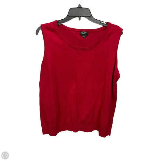 Top Sleeveless Basic By Talbots In Red, Size: 2x