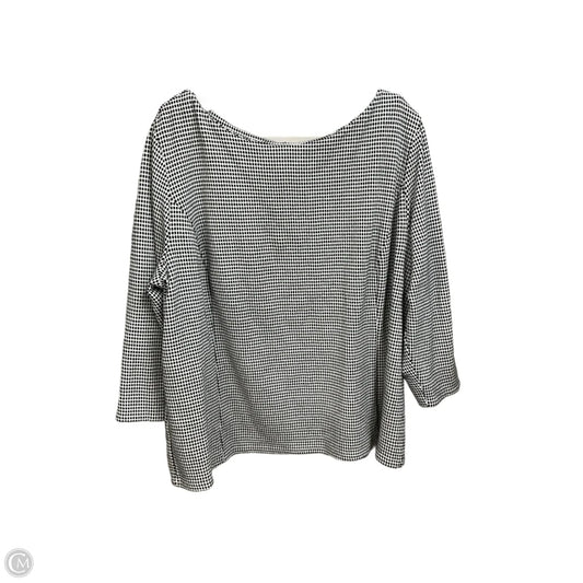 Top 3/4 Sleeve By Talbots In Polkadot Pattern, Size: 2x