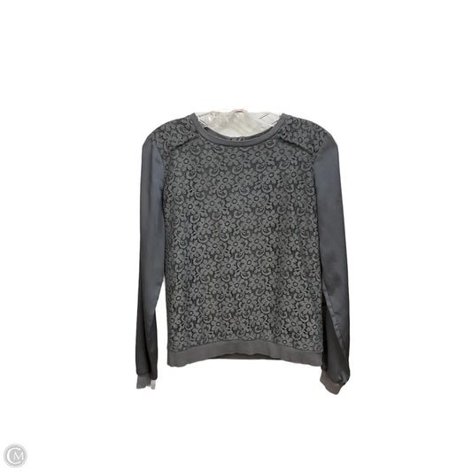 Top Long Sleeve By Ann Taylor In Grey, Size: Xs
