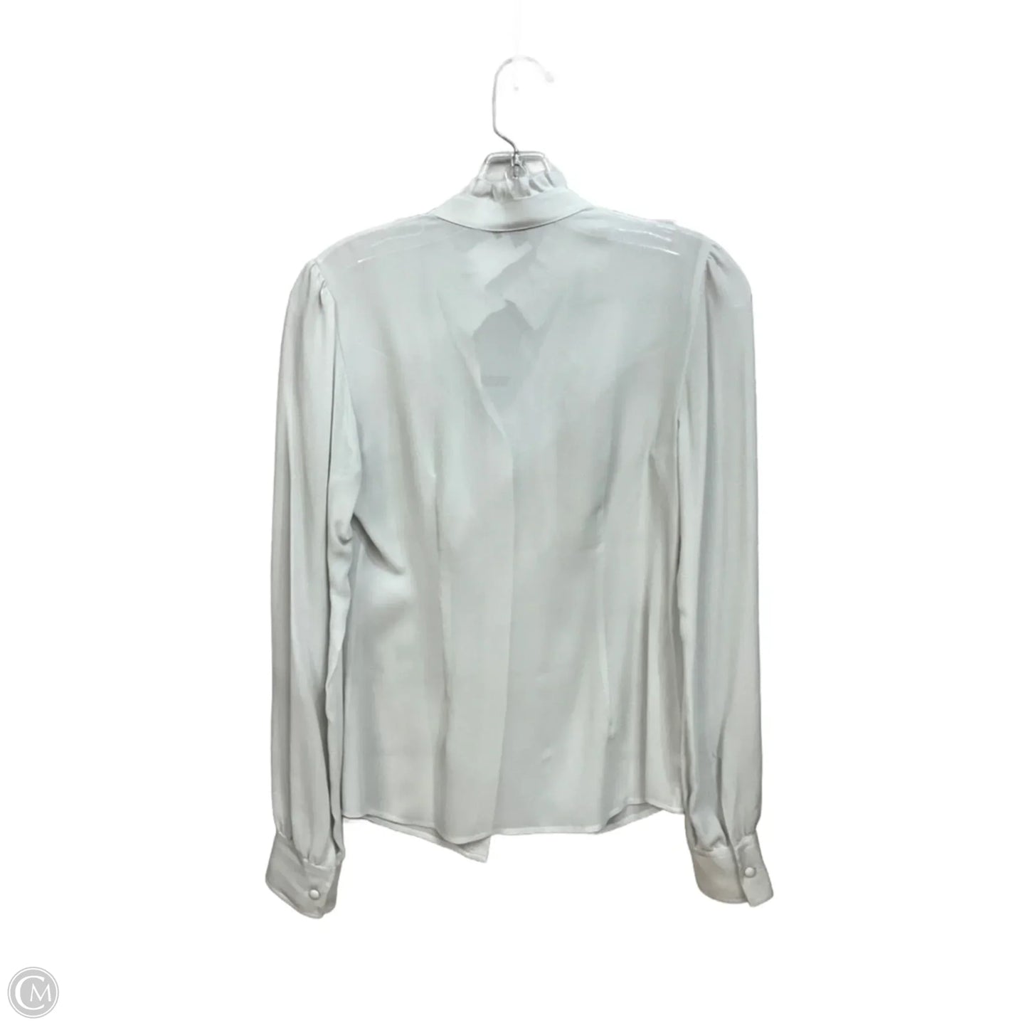 Blouse Long Sleeve By Ann Taylor In Blue, Size: Xs