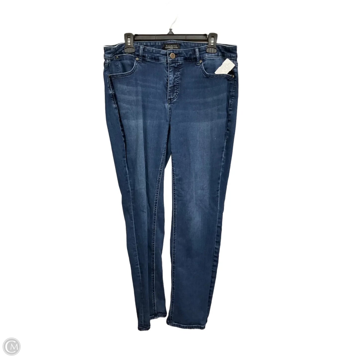 Jeans Straight By Talbots In Blue Denim, Size: 4