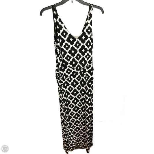 Dress Casual Maxi By Inc In Black & White, Size: Xl