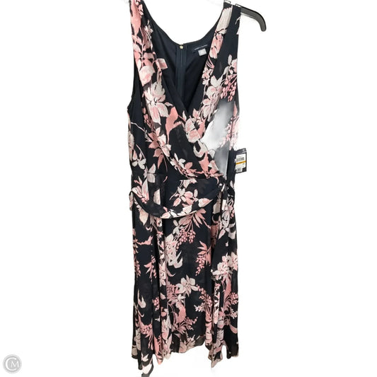 Dress Casual Maxi By Tommy Hilfiger In Blue & Pink, Size: Xl