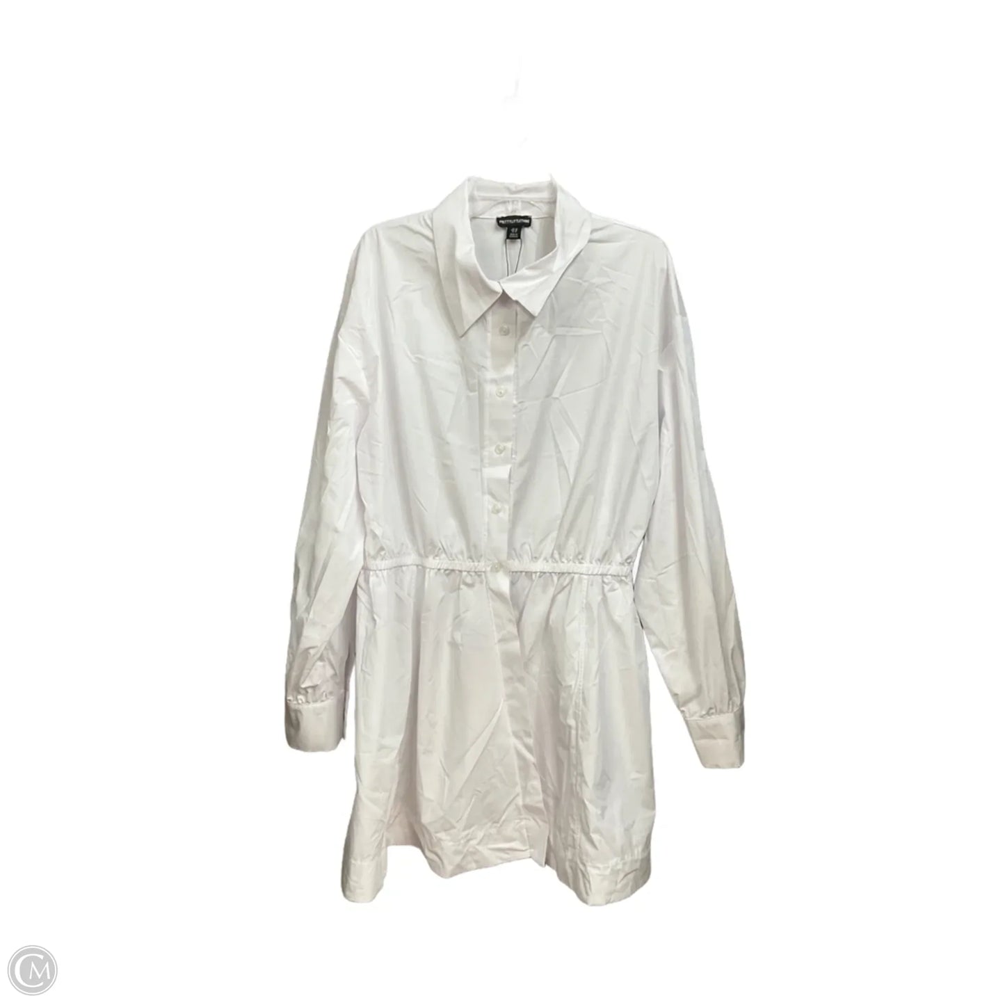 Dress Casual Short By Pretty Little Thing In White, Size: Xl