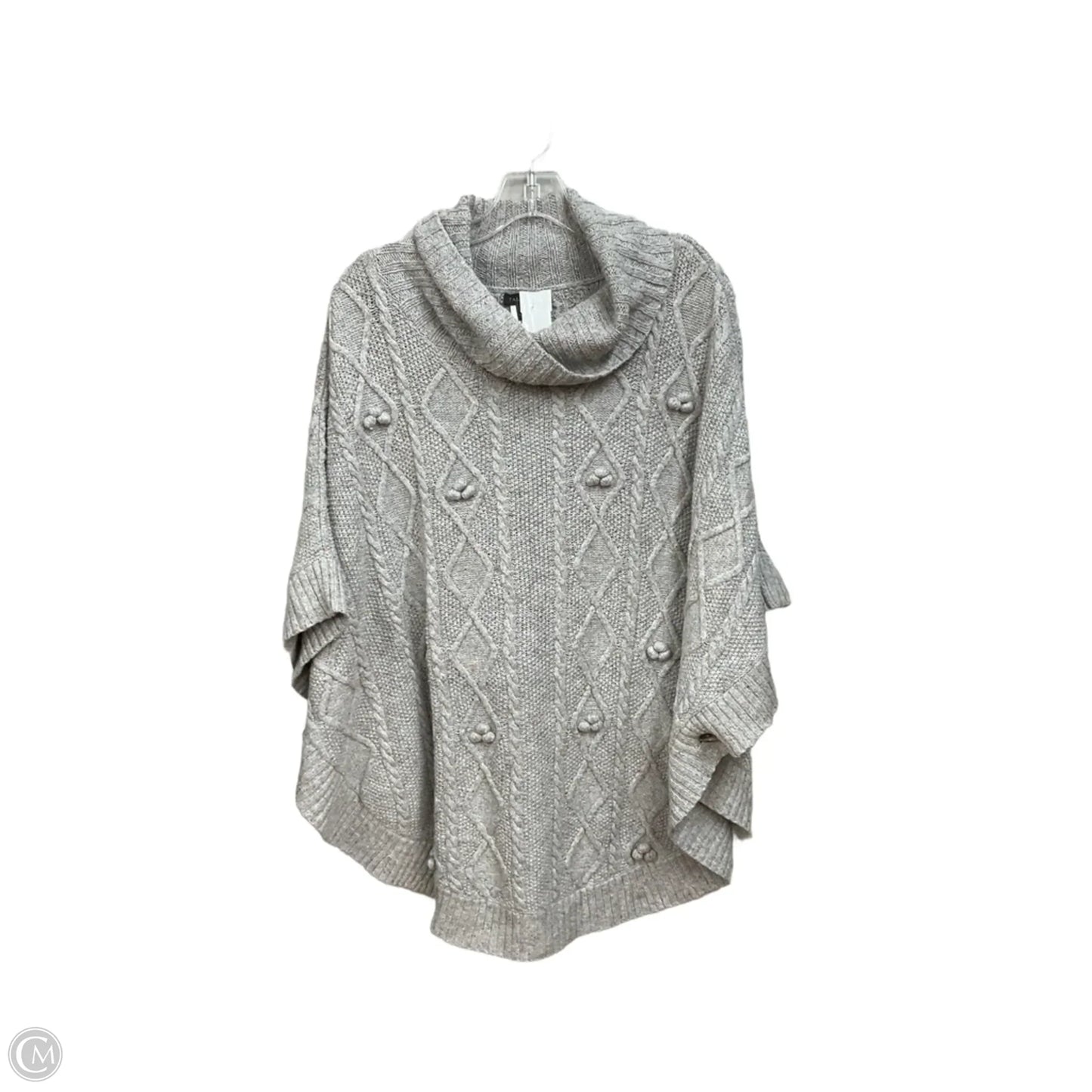 Poncho By Talbots In Grey, Size: L