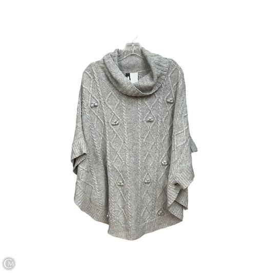 Poncho By Talbots In Grey, Size: L