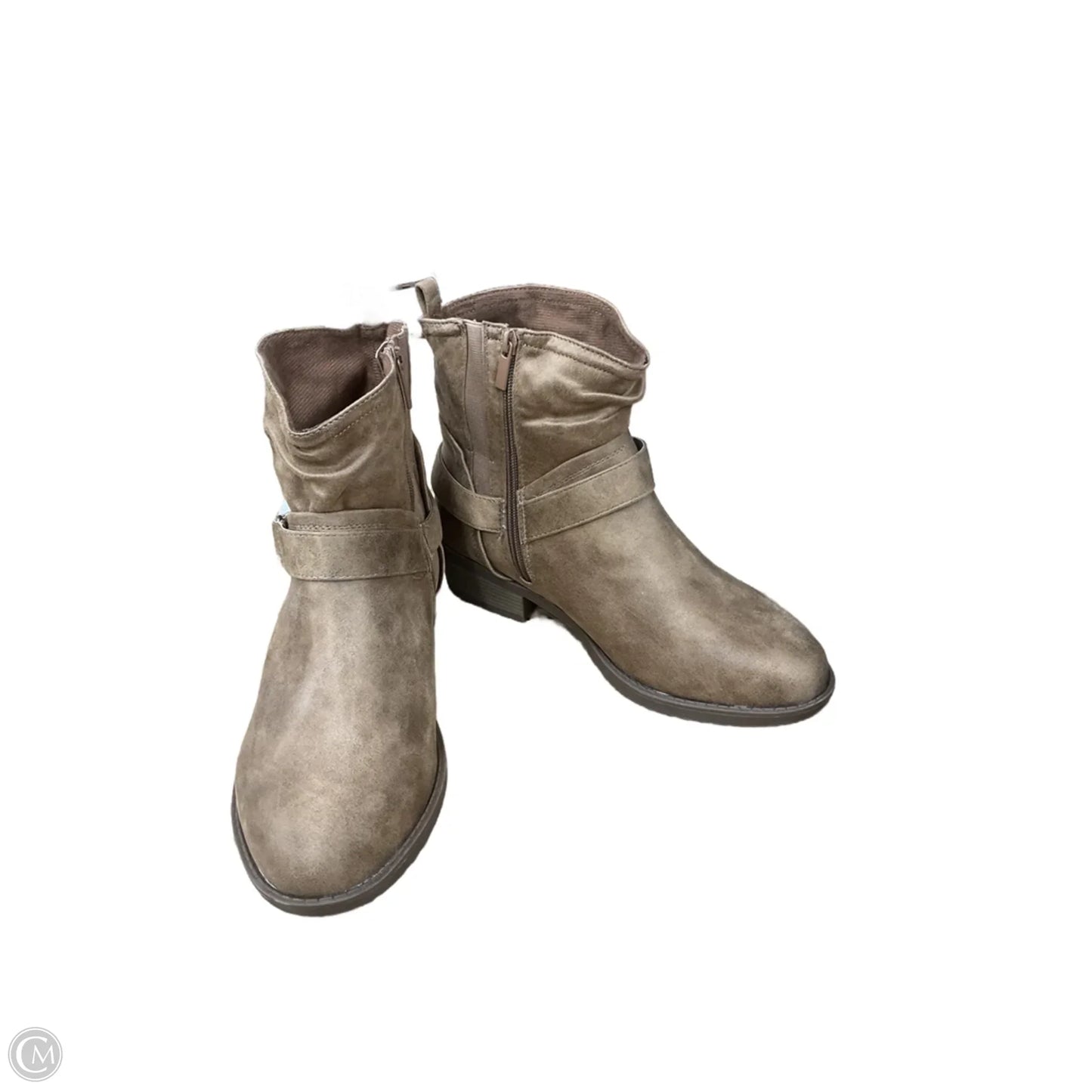 Boots Ankle Heels By Torrid In Tan, Size: 9.5