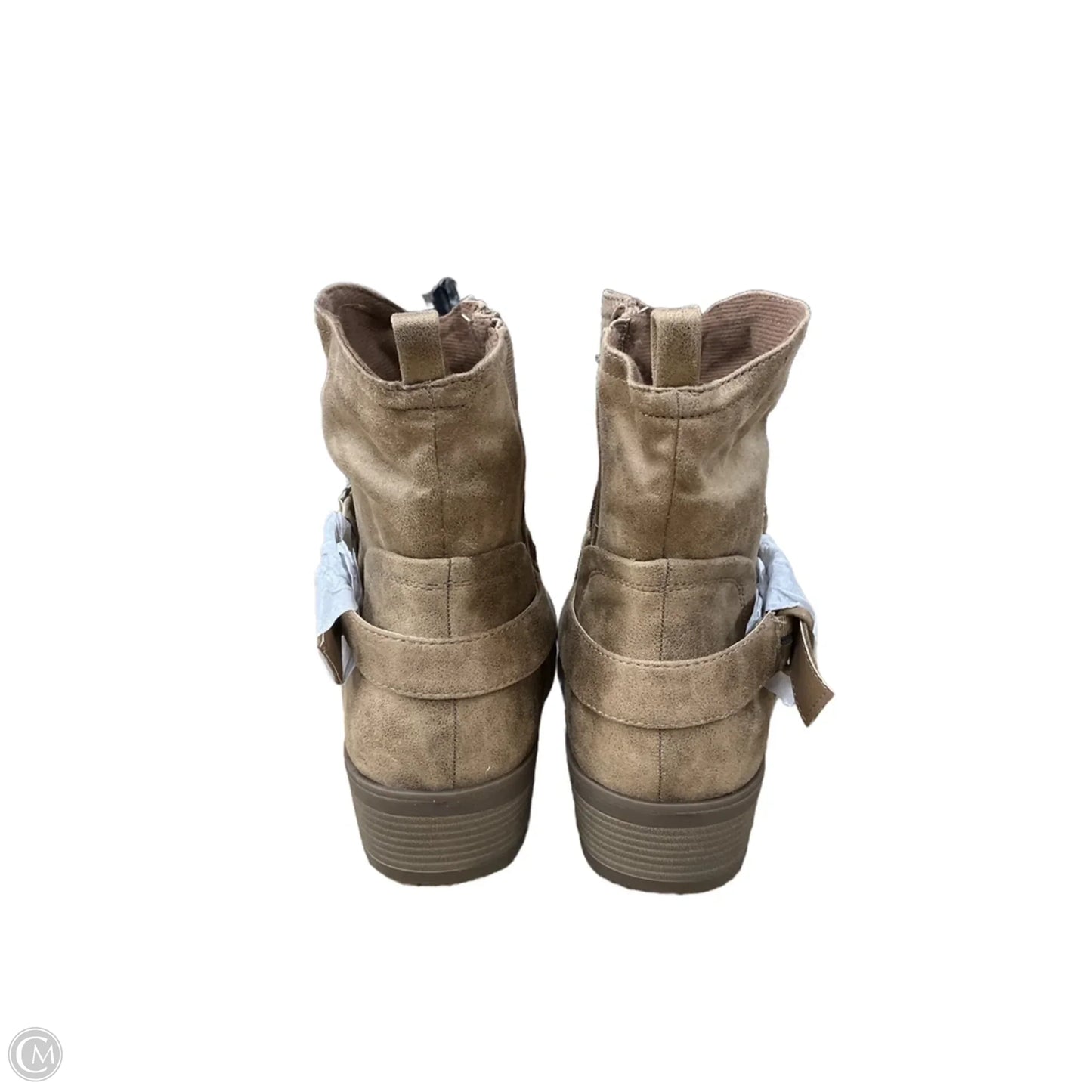 Boots Ankle Heels By Torrid In Tan, Size: 9.5