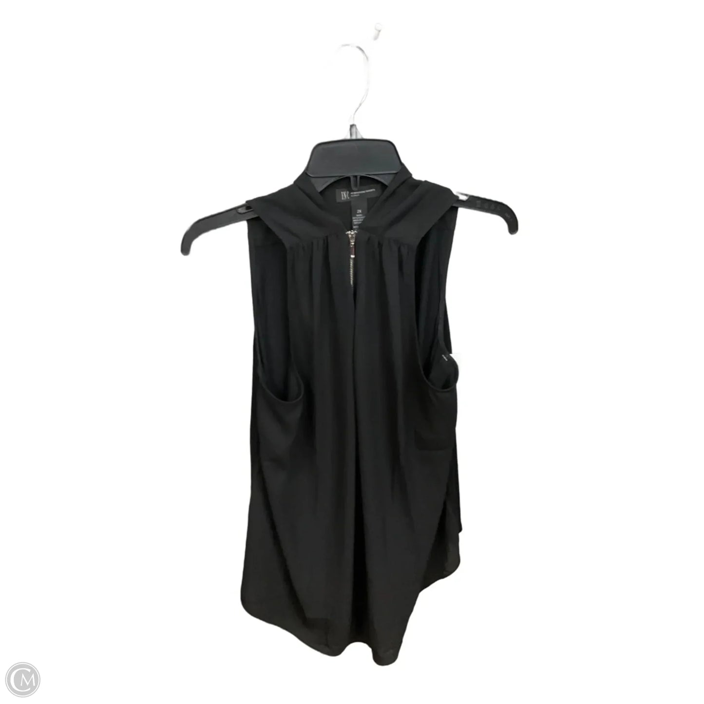 Top Sleeveless By Inc In Black, Size: 2x