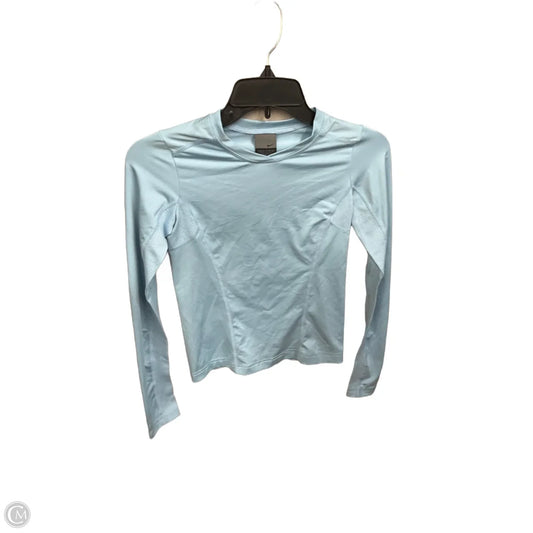 Athletic Top Long Sleeve Collar By Nike Apparel In Blue, Size: Xs