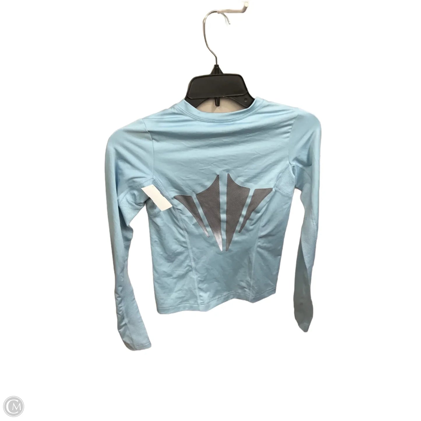 Athletic Top Long Sleeve Collar By Nike Apparel In Blue, Size: Xs