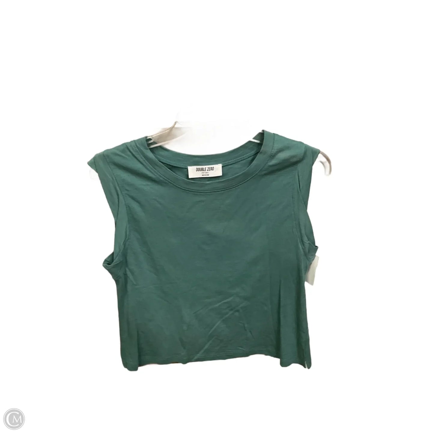 Top Sleeveless By Double Zero In Green, Size: S