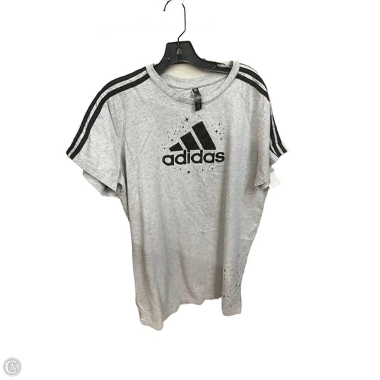 Athletic Dress By Adidas In Grey, Size: Xl