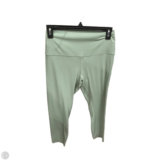 Athletic Capris By Lululemon In Green, Size: M