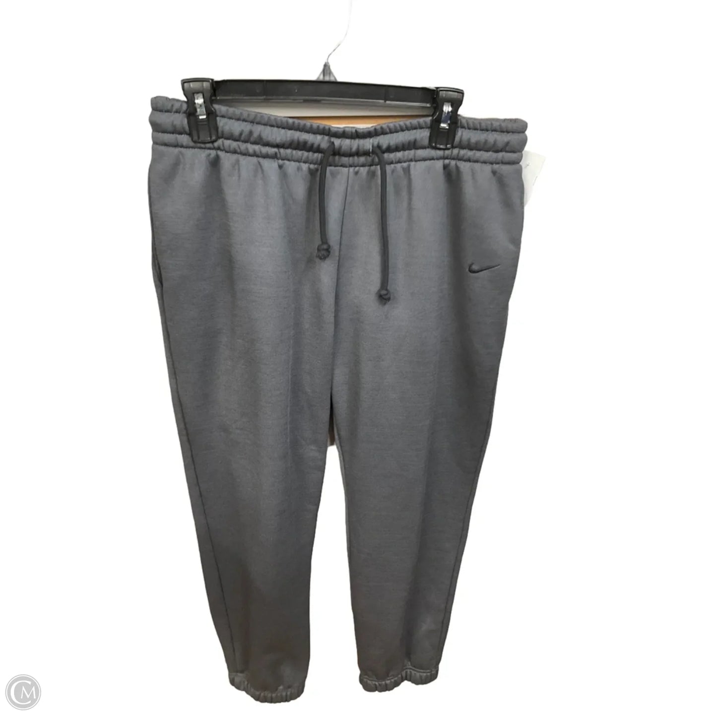 Athletic Pants By Nike Apparel In Grey, Size: L