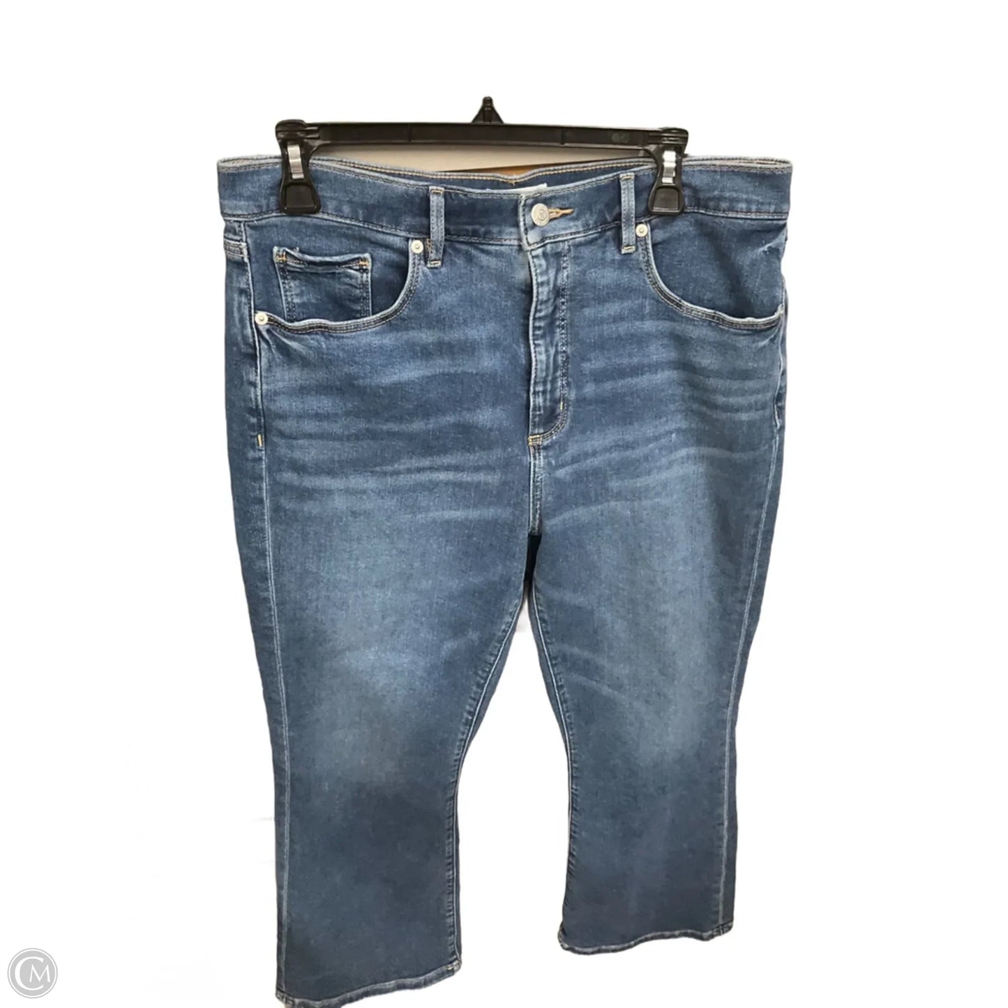 Jeans Wide Leg By Loft In Blue Denim, Size: 12