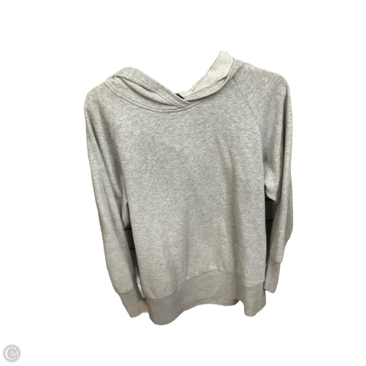 Sweatshirt Hoodie By Moda Intl In Grey, Size: L