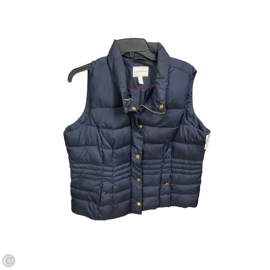 Vest Puffer & Quilted By Charter Club In Blue, Size: Xl