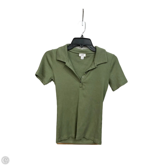 Top Short Sleeve By J. Crew In Green, Size: Xs